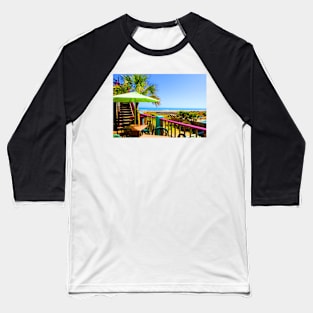 Beach View by Jan Marvin Baseball T-Shirt